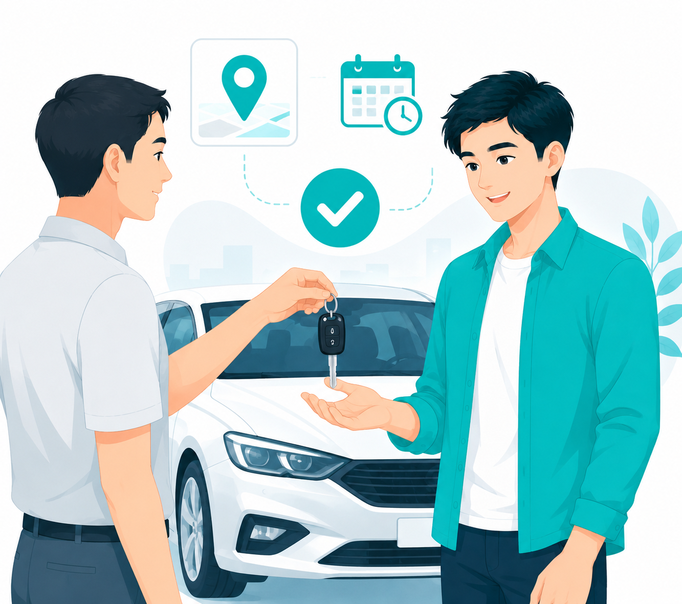 Xác nhận thông tin thuê xe