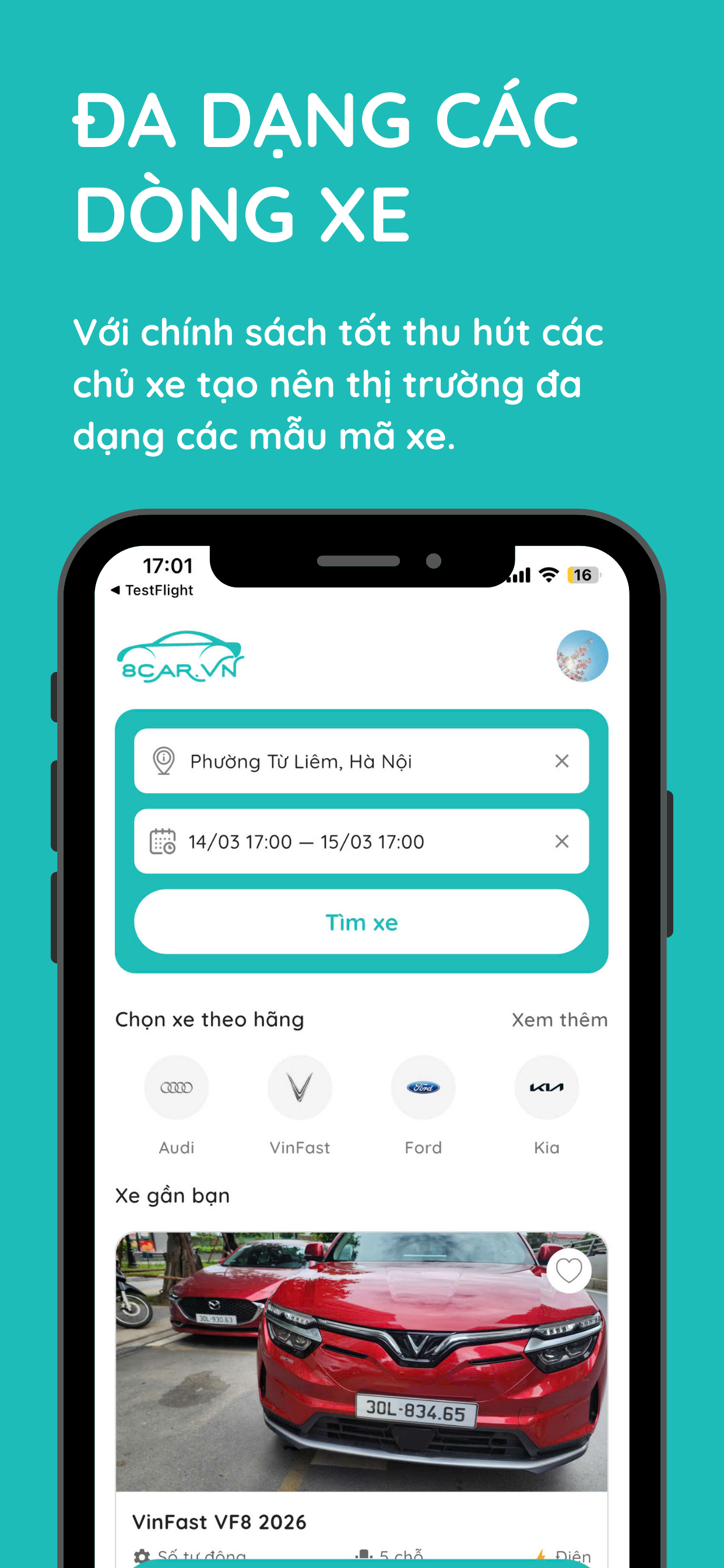 8Car App - Màn hình 4