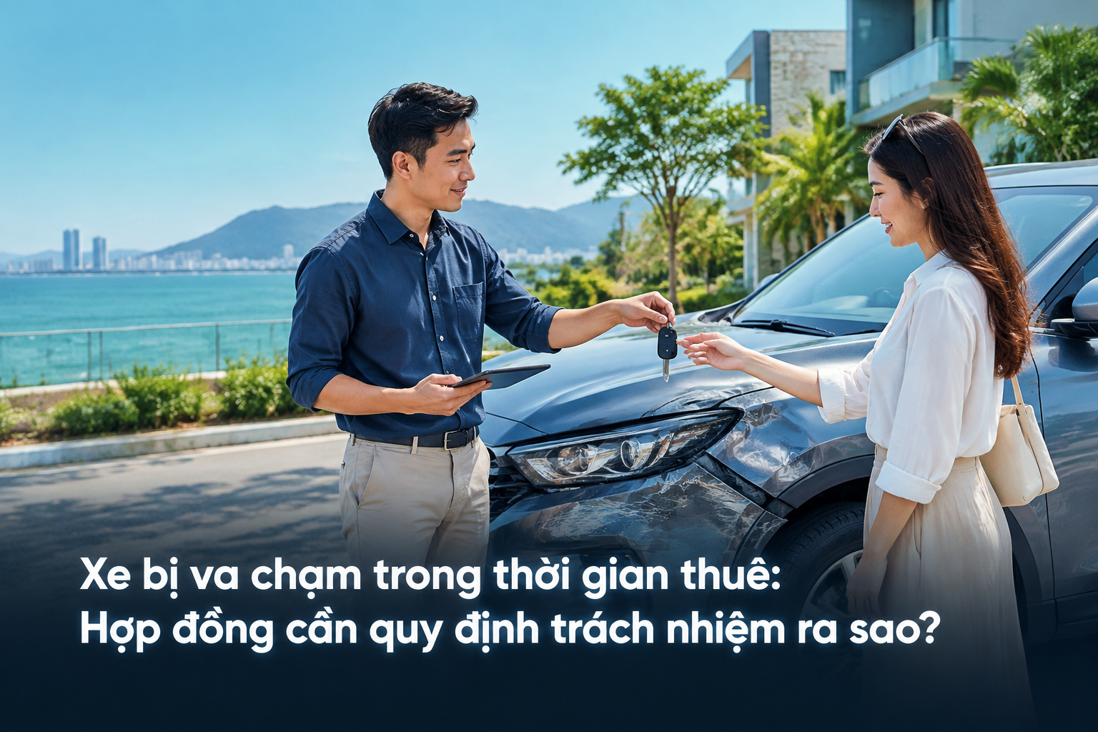 Xe bị va chạm trong thời gian thuê: Hợp đồng cần quy định trách nhiệm ra sao?