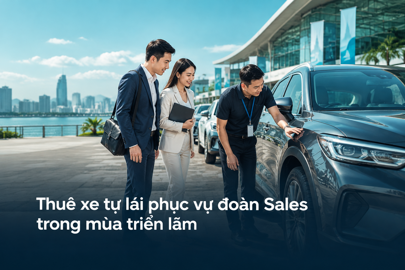 Thuê xe tự lái phục vụ đoàn Sales trong mùa triển lãm