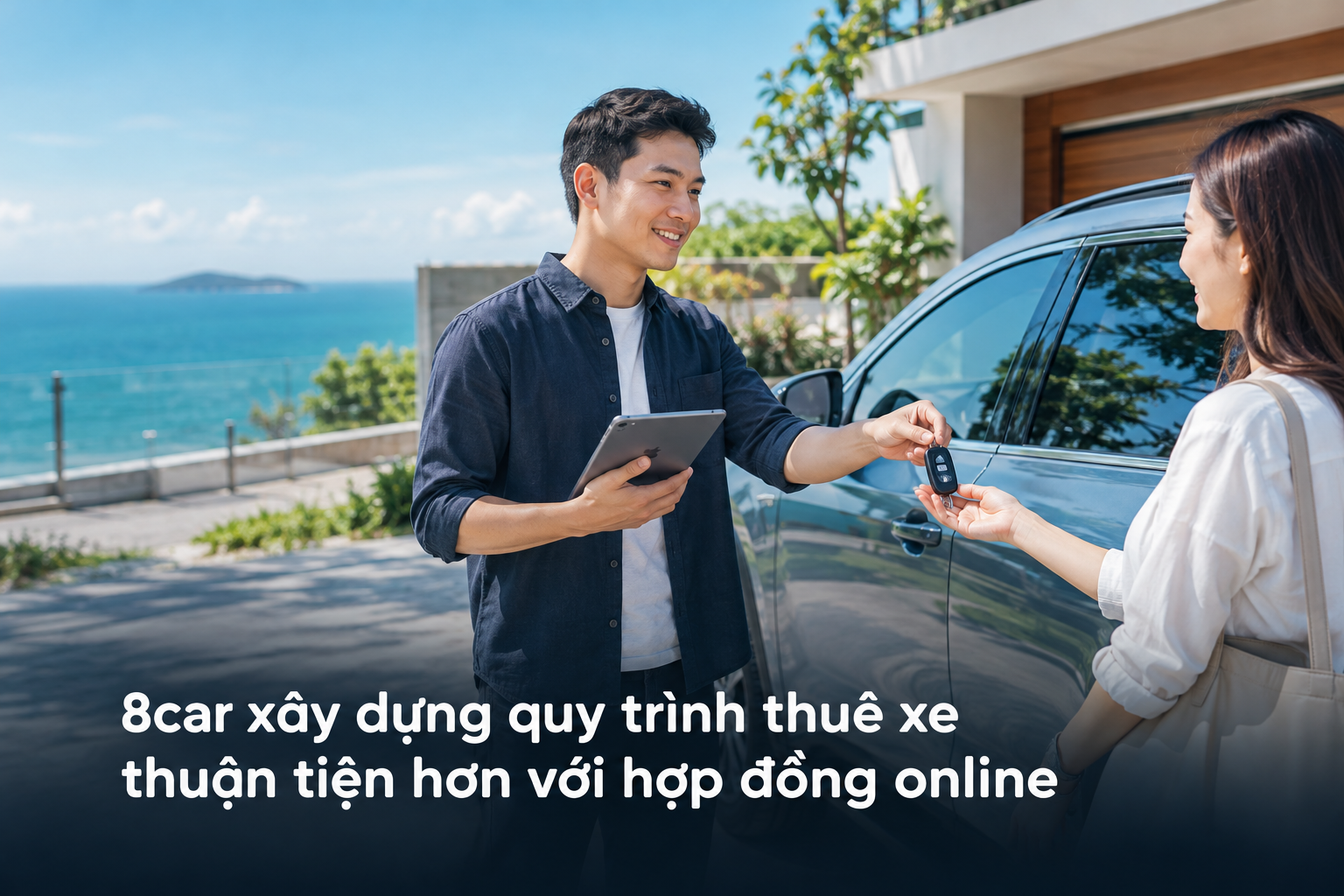 8car xây dựng quy trình thuê xe thuận tiện hơn với hợp đồng online