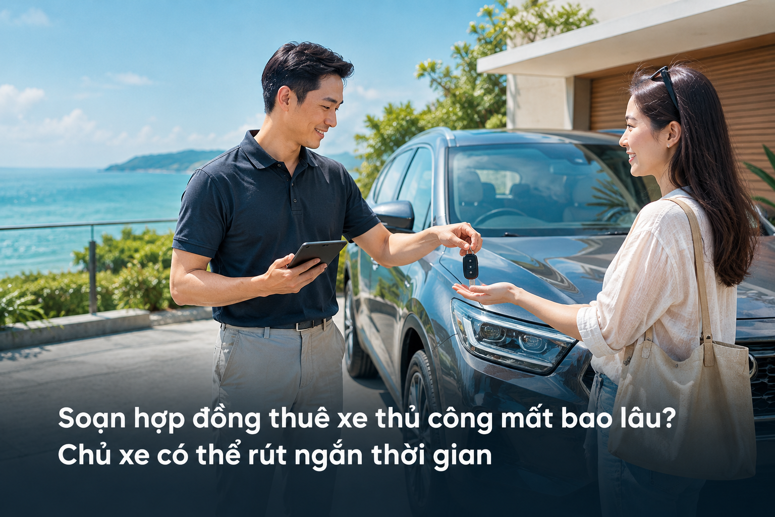 Soạn hợp đồng thuê xe thủ công mất bao lâu? Chủ xe có thể rút ngắn thời gian