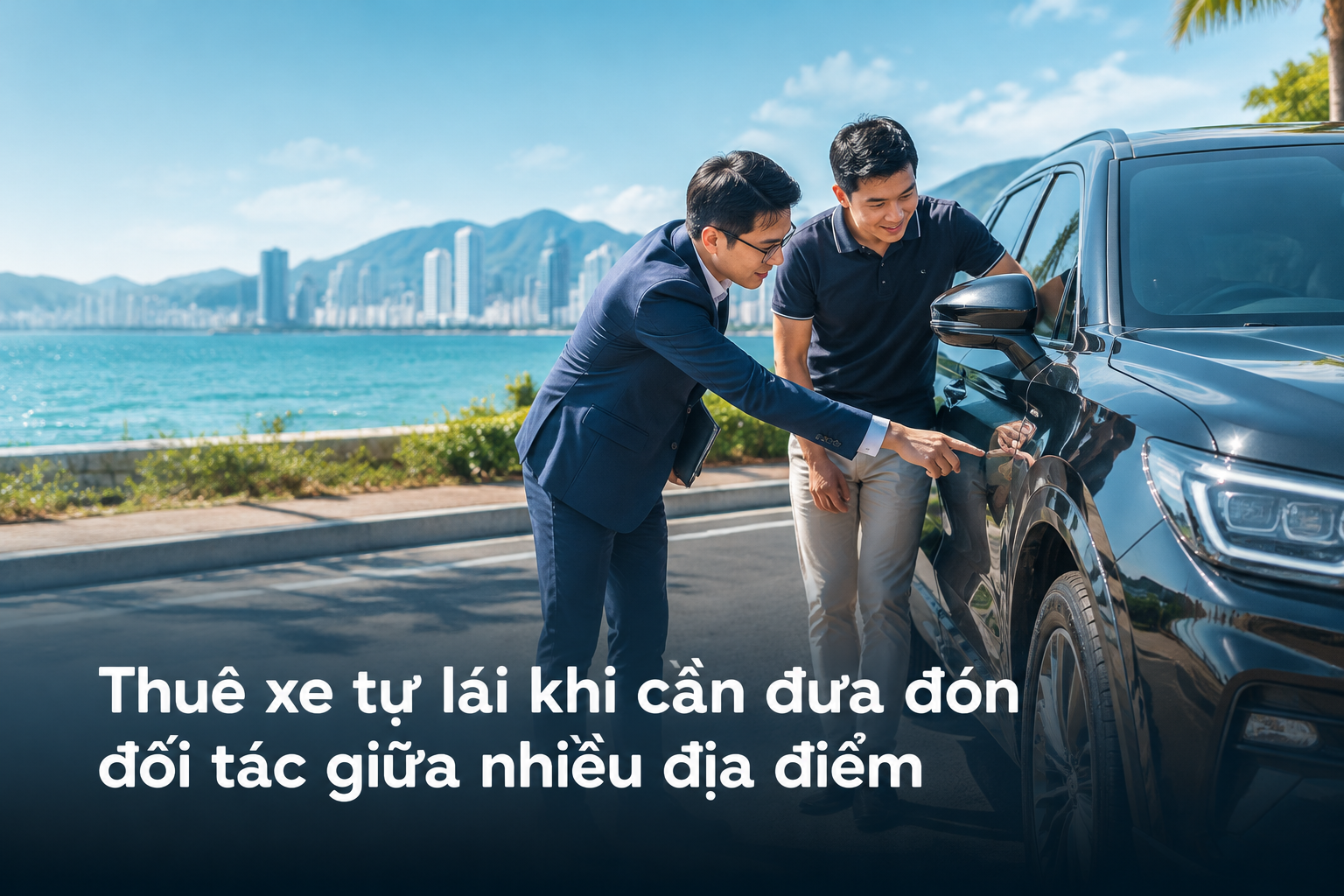 Thuê xe tự lái khi cần đưa đón đối tác giữa nhiều địa điểm