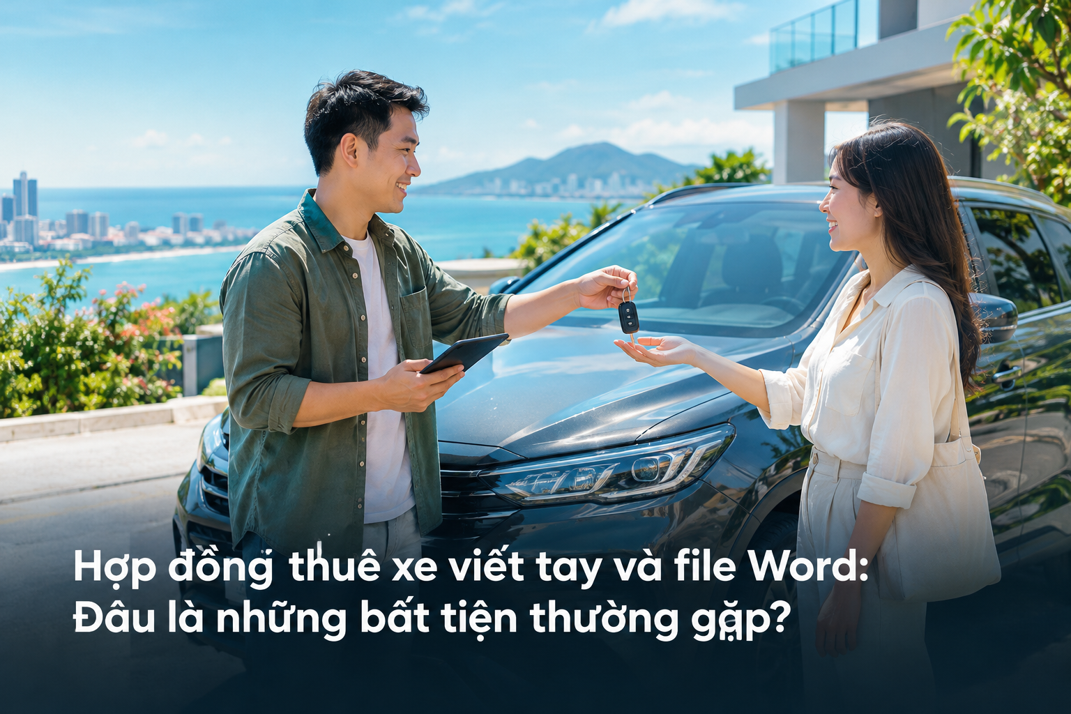 Hợp đồng thuê xe viết tay và file Word: Đâu là những bất tiện thường gặp?