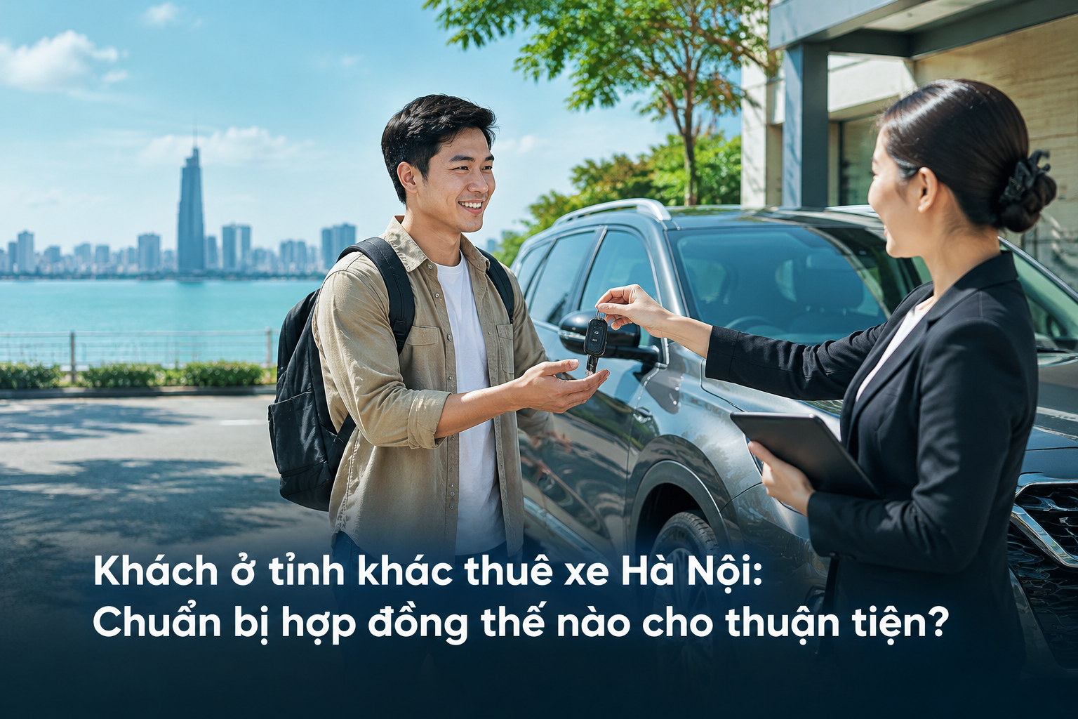 Khách ở tỉnh khác thuê xe Hà Nội: Chuẩn bị hợp đồng thế nào cho thuận tiện?