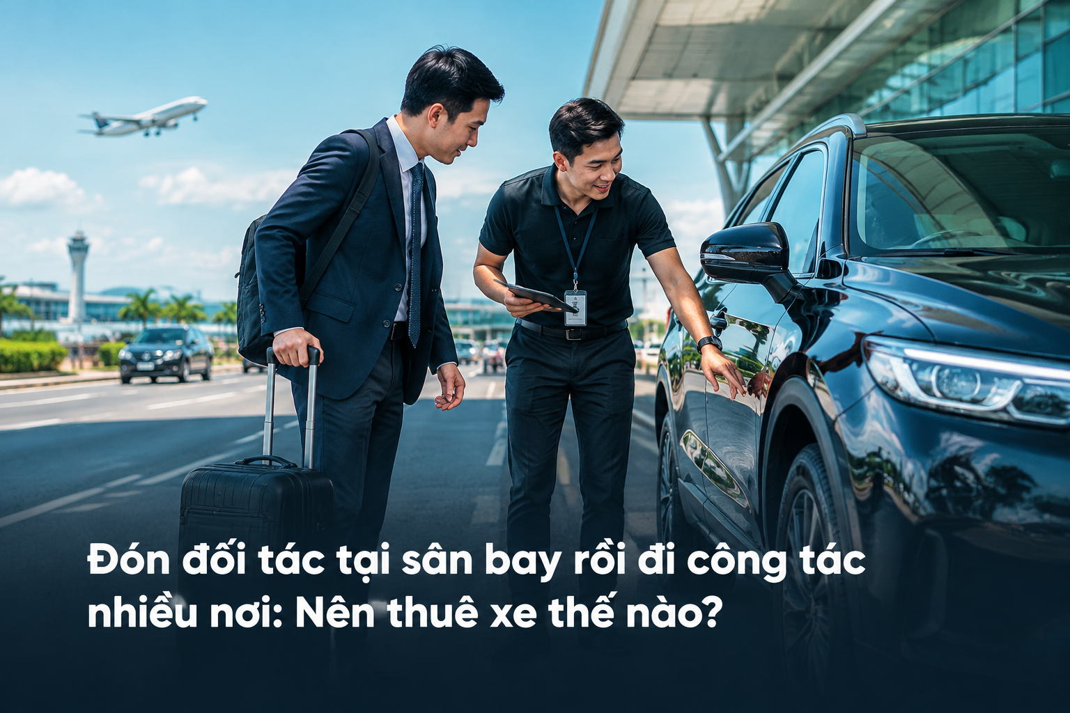 Đón đối tác tại sân bay rồi đi công tác nhiều nơi: Nên thuê xe thế nào?
