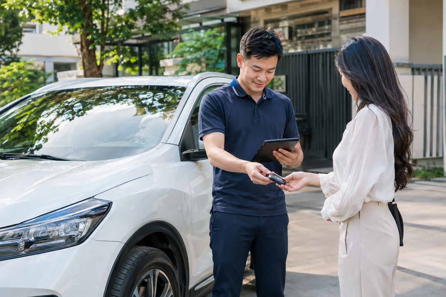 Chủ xe cần kiểm tra giấy tờ gì của khách trước khi ký hợp đồng thuê xe?