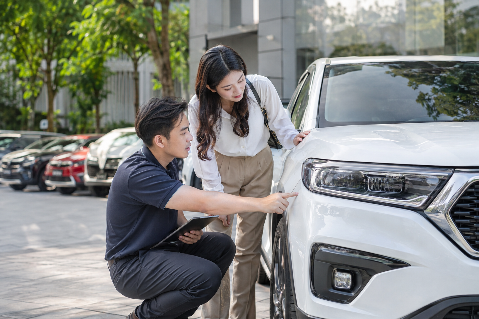 Thuê xe tự lái cho nhân viên đi hội chợ thương mại
