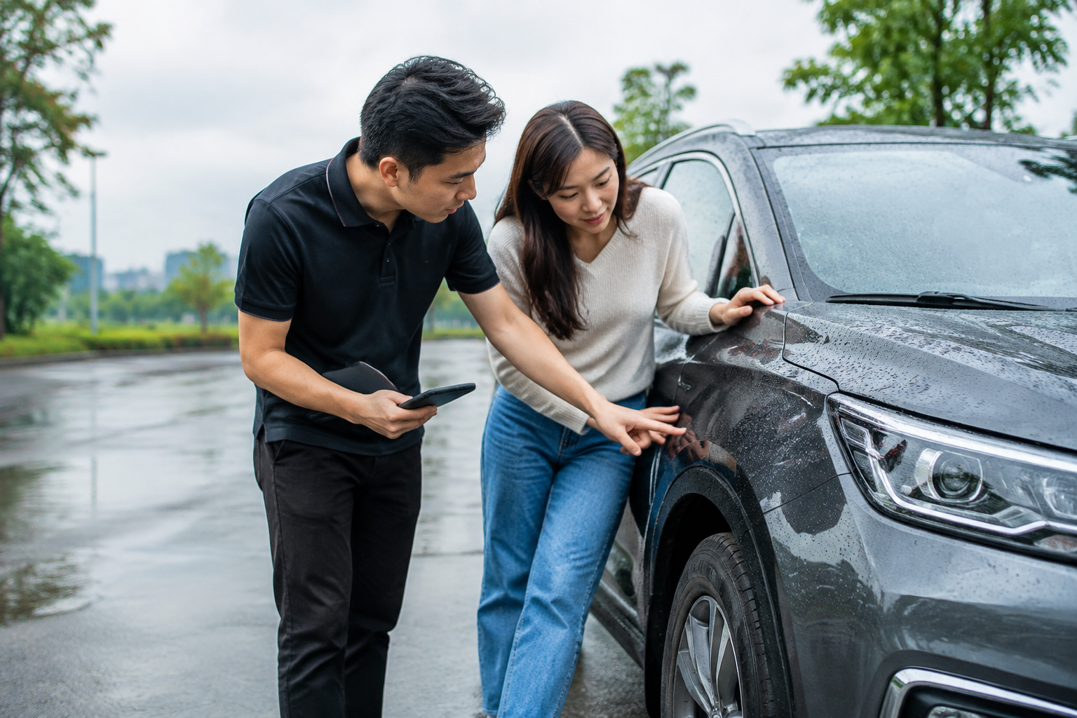 Thuê Xe Tự Lái Mùa Mưa: Những Trang Bị Nên Kiểm Tra Trước Khi Nhận Xe