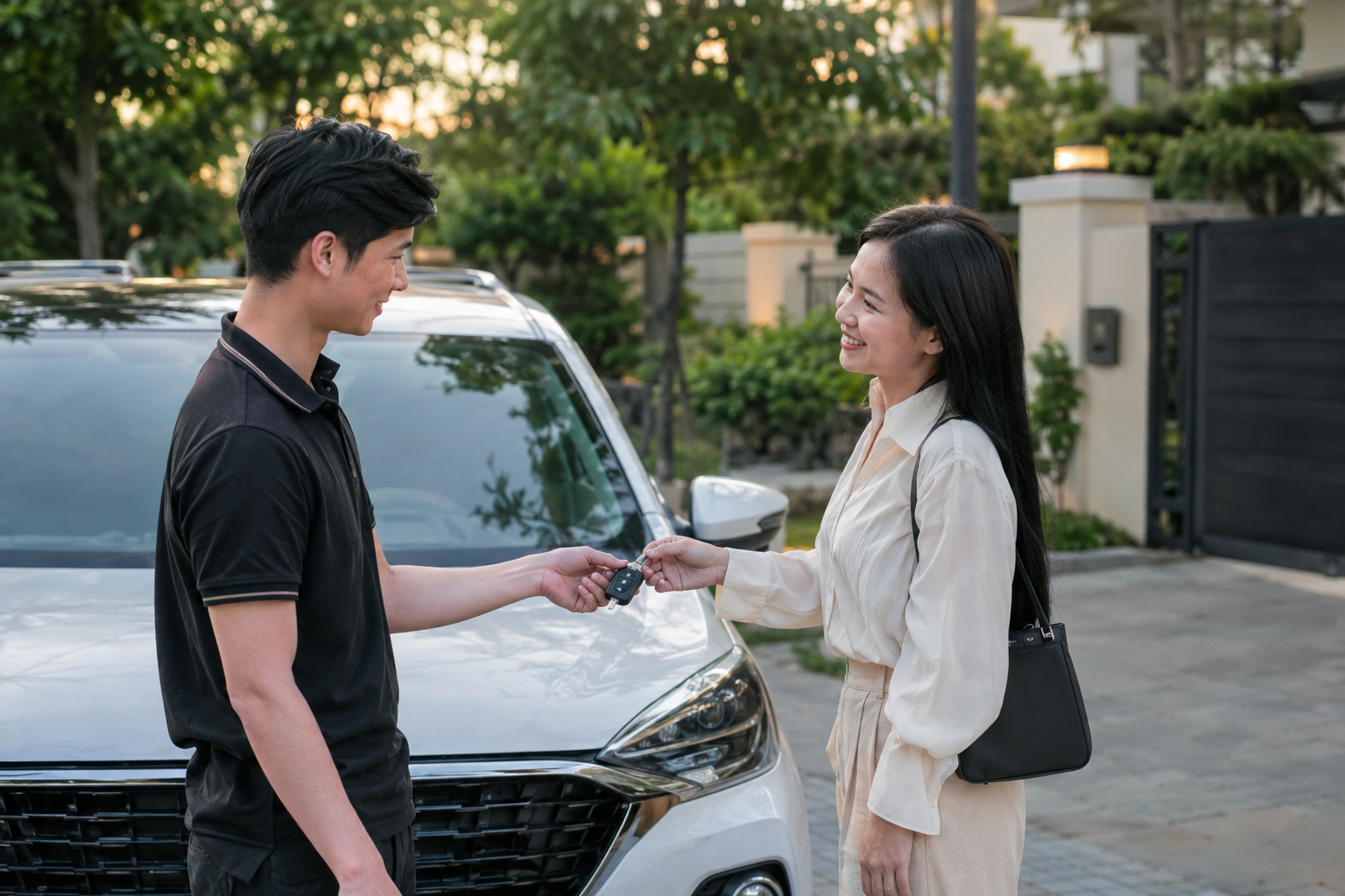 Khách đặt xe lúc tối muộn? Chủ xe vẫn có thể chuẩn bị hợp đồng nhanh chóng