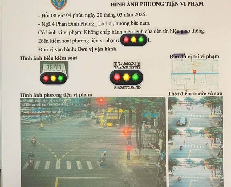 C&aacute;c lỗi vượt đ&egrave;n đỏ, đi ngược chiều được ưu ti&ecirc;n xử l&yacute; phạt nguội sớm