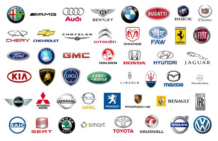 Chỉ cần quan sát logo là bạn có thể dễ dàng nhận ra nhãn hiệu xe