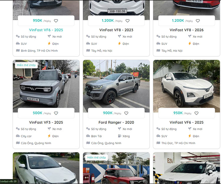 Đa dạng loại xe và phân khúc