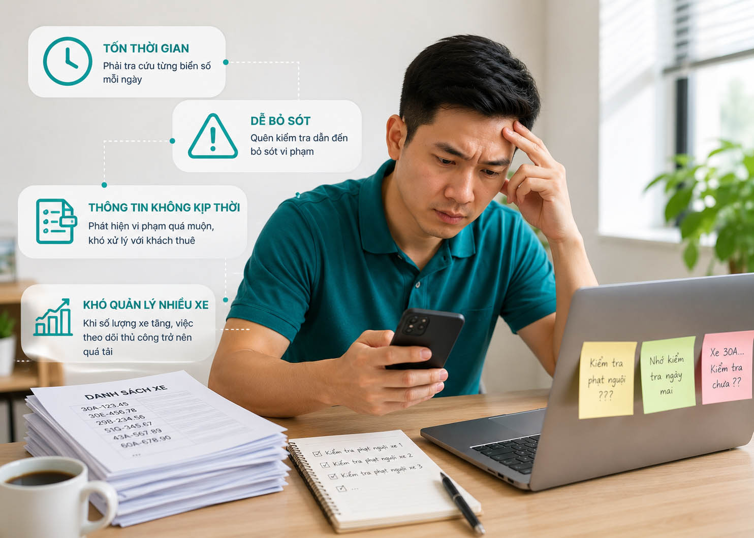 Những bật cập thường gặp khi kiểm tra phạt nguội thủ c&ocirc;ng