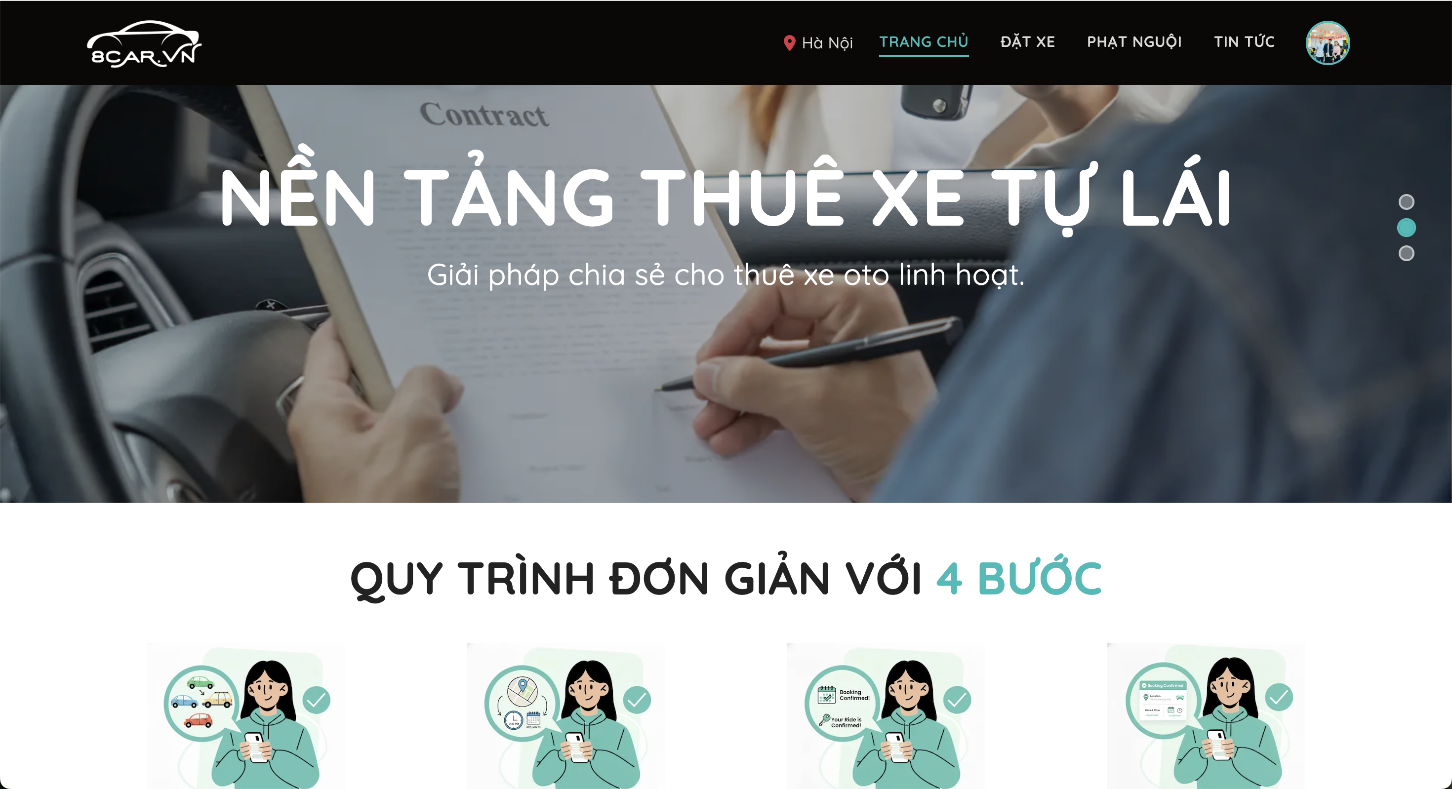 Nền tảng thu&ecirc; xe tự l&aacute;i