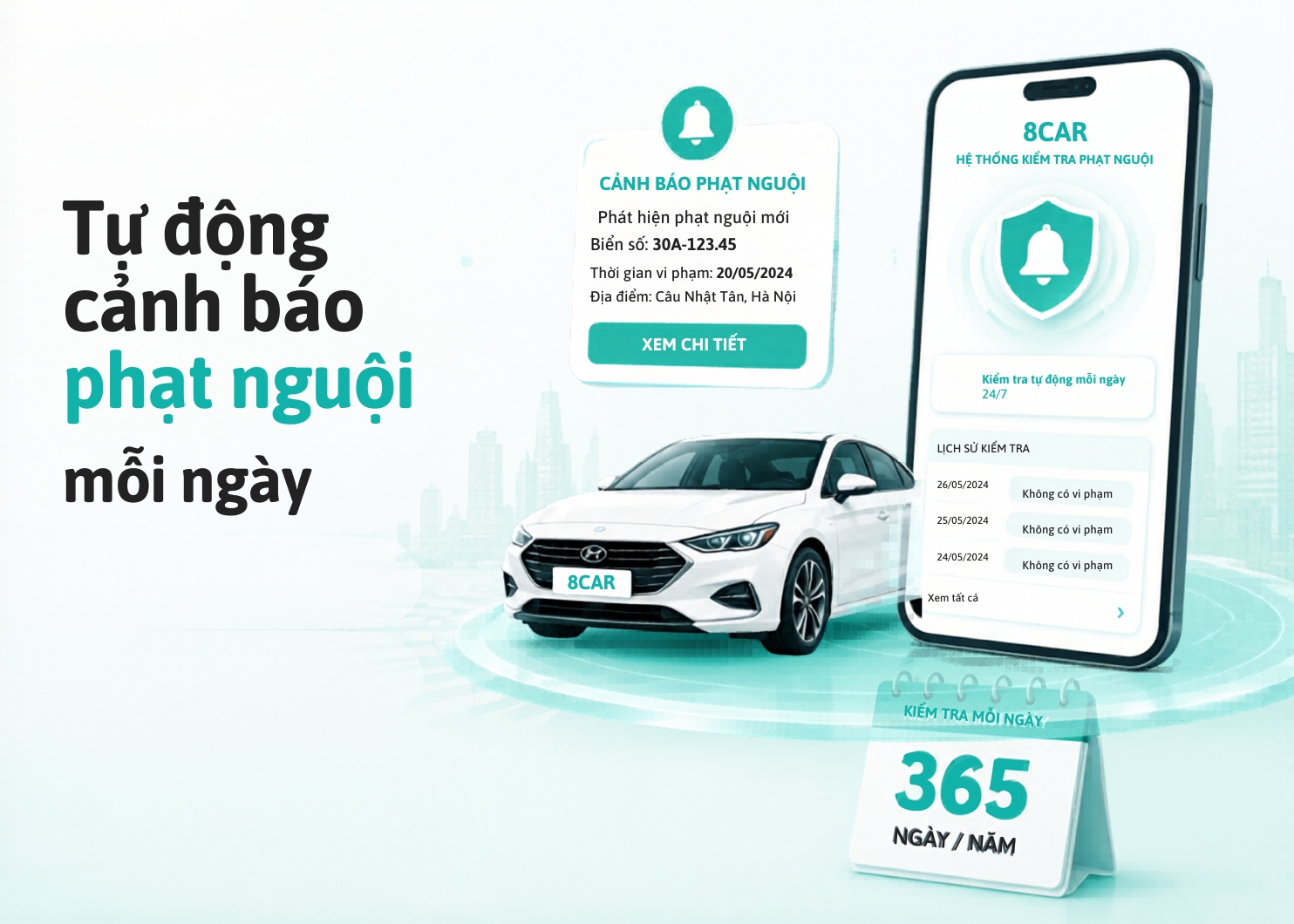    Tự động cảnh b&aacute;o phạt ngồi gi&uacute;p chủ xe ph&aacute;t hiện sớm lỗi phạm
